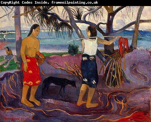 Paul Gauguin Under the Pandanus II